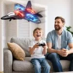 Remote Control Fighter Jet RC Airplane | 360° Flip & Stunt Plane | LED Lights | Kids & Teens (8–16 Years) - Image 2