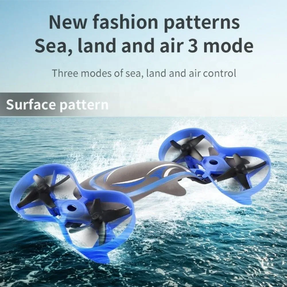 3-in-1 RC Stunt Drone Toy | Air, Water & Land RC Drone | Remote Control Quadcopter | Kids Toy - Image 5