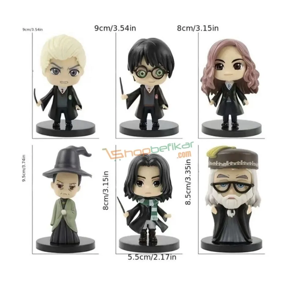 Harry Potter Miniature Figures Set (12 Pcs) | Collectible Fantasy Characters | Ages 6+ | Display & Decoration - Image 2