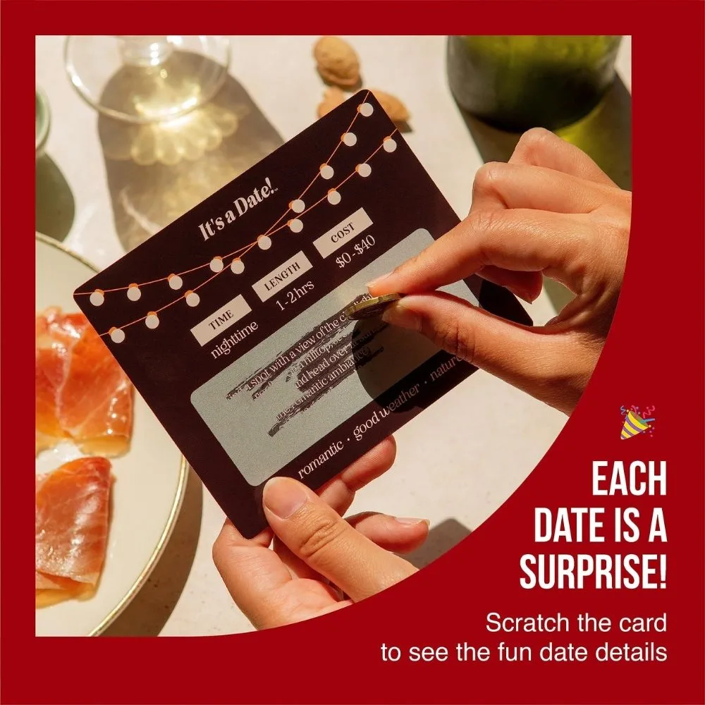 It’s a Date! | 40 Fun & Romantic Scratch-Off Date Night Cards for Couples | Surprise Date Game - Image 4