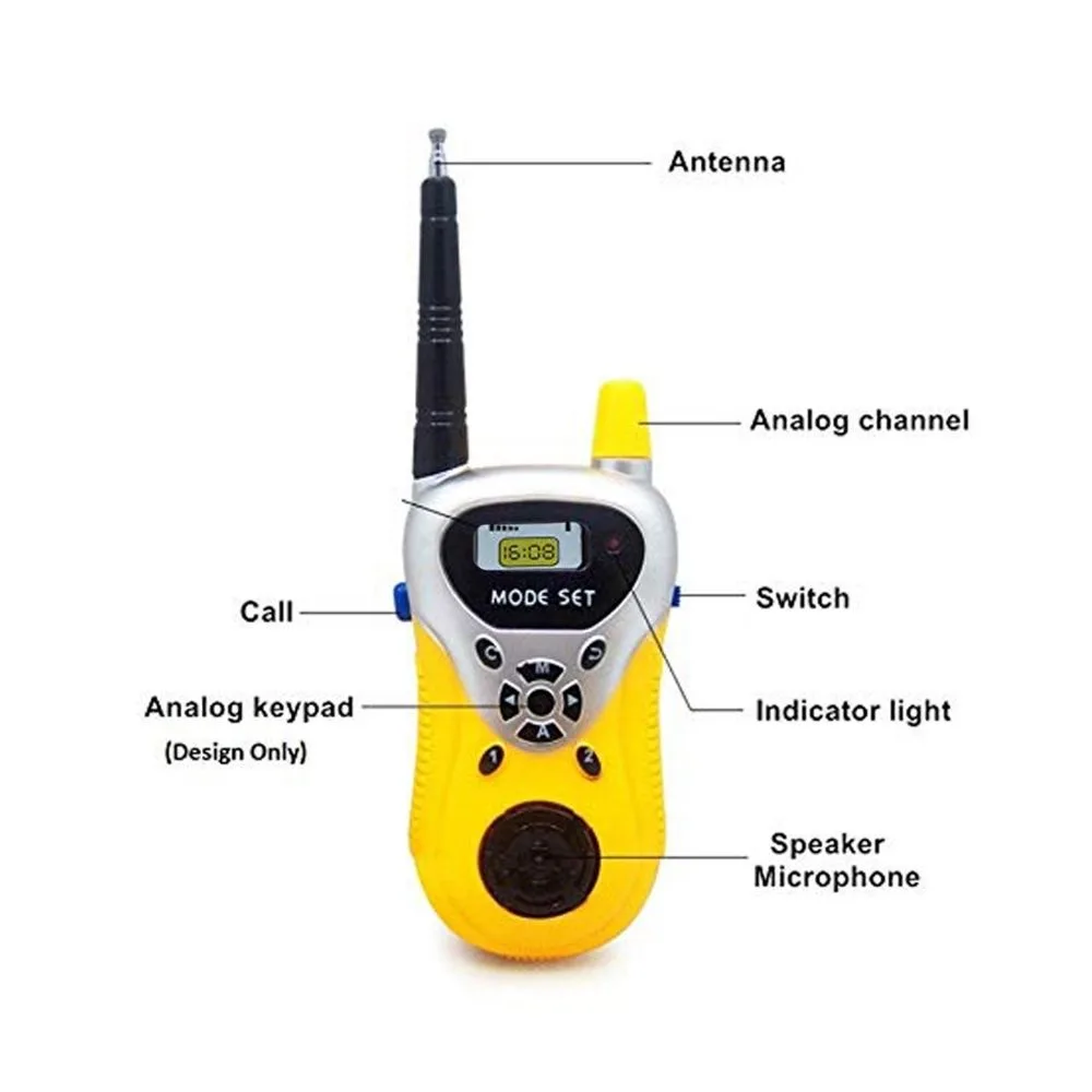 Walkie Talkie Toy | 2-Way Radio Set | Outdoor Range up to 20 m | 2-Piece Pair | Kids Toy - Image 4