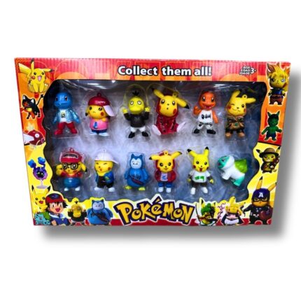 Pokemon 12 PCS Figure Set – Premium Vinyl Finish | Collectible Toy for Kids & Fans | Shopbefikar
