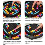 Rainbow Ball Chess Board Game | 2–4 Players | 48 Balls | Kids Puzzle Matching Game | Age 6+ - Image 4