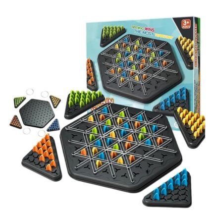 Buy Triangle Chess / Triggle Rubber Band Strategy Board Game in India | Family Strategy Game | Shopbefikar