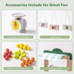 Wooden Fruit Shop | Pretend Play Grocery Market Toy | 24 Pcs Educational Set | Kids 3+ | Role Play Learning - Image 3