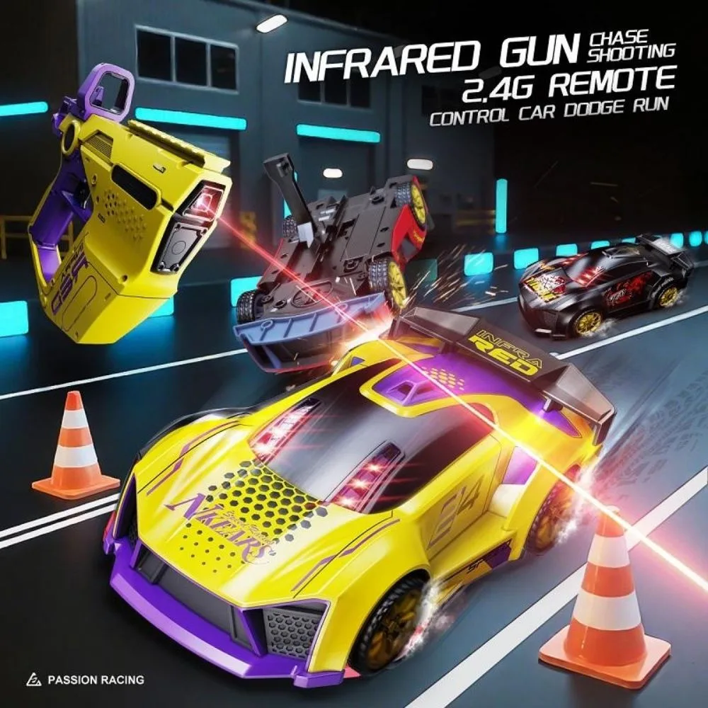 2-Player Infrared Battle RC Car Game | Shooting Action Racing Toy | 2 Players | Age 6+ | 25 Min Play - Image 8
