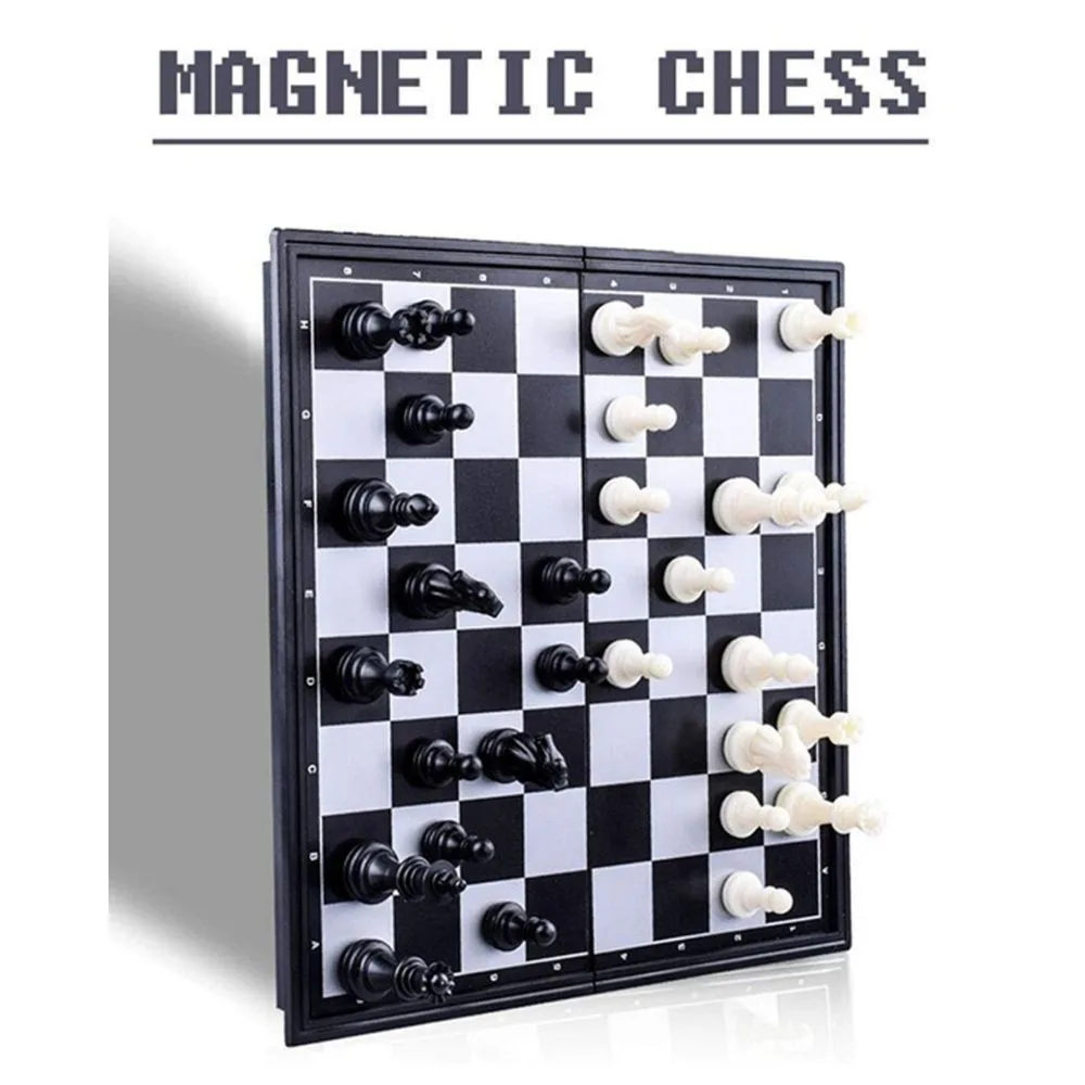 Magnetic 3-in-1 Board Game Set | Chess, Checkers & Backgammon | Folding Travel Board | Kids & Adults - Image 5