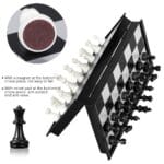 Magnetic Foldable Chessboard Game Set | Portable Travel Chess Case | Premium Classic Pieces | 10×10 Inches - Image 4
