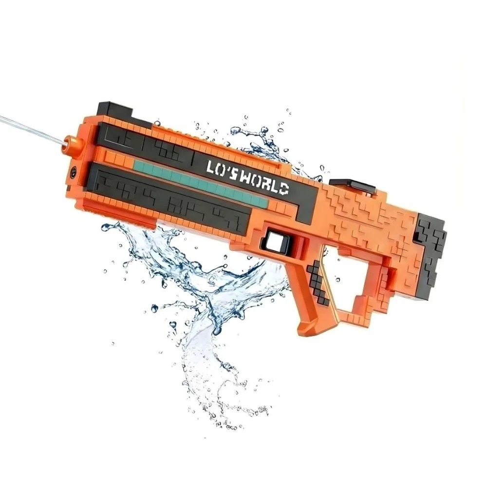 Block Craft Automatic Water Gun Blaster Long Range Holi Pichkari Toy 1 Player Age 6+ Outdoor Play-6 Long Range Automatic Water Gun for Holi | Shopbefikar