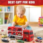 Cars Theme Big Hauler Transport Truck Toy | Storage + Race Track Playset | 1–4 Players | Age 3+ | 30 Min Play - Image 8