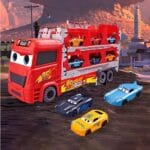 Cars Theme Big Hauler Transport Truck Toy | Storage + Race Track Playset | 1–4 Players | Age 3+ | 30 Min Play - Image 3
