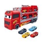 Cars Transport Truck Toy with Race Track & Die Cast Cars