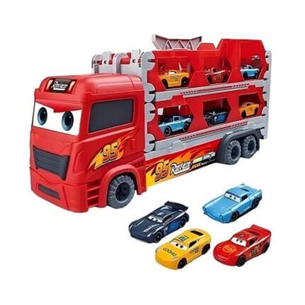 Cars Transport Truck Toy with Race Track & Die Cast Cars