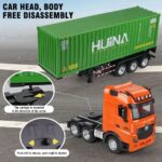 HUINA 1317 1:18 RC Container Truck | 9 Channel Simulation Trailer | 1 Player | Age 6+ | 15 Min Play - Image 2