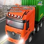 HUINA 1317 1:18 RC Container Truck | 9 Channel Simulation Trailer | 1 Player | Age 6+ | 15 Min Play - Image 5