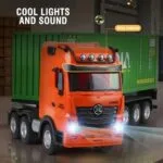 HUINA 1317 1:18 RC Container Truck | 9 Channel Simulation Trailer | 1 Player | Age 6+ | 15 Min Play - Image 4