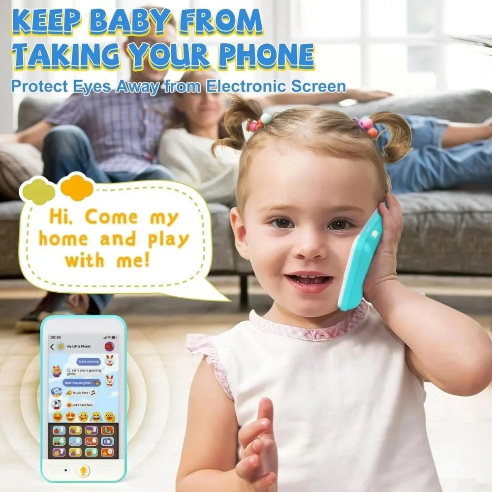 Hola Multifunction Early Education Toy Phone | Interactive Learning Mobile with Talk-Back, Music & Lights - Image 6
