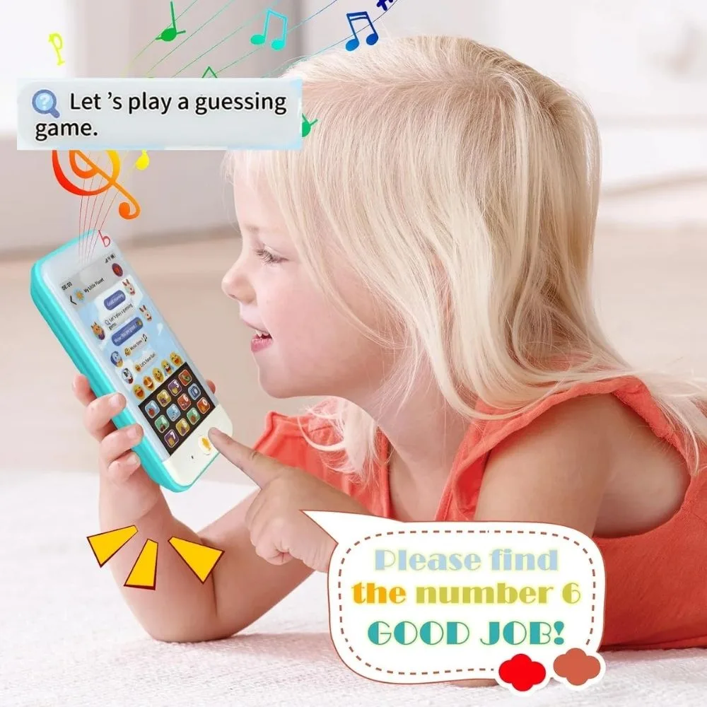 Hola Multifunction Early Education Toy Phone | Interactive Learning Mobile with Talk-Back, Music & Lights - Image 2