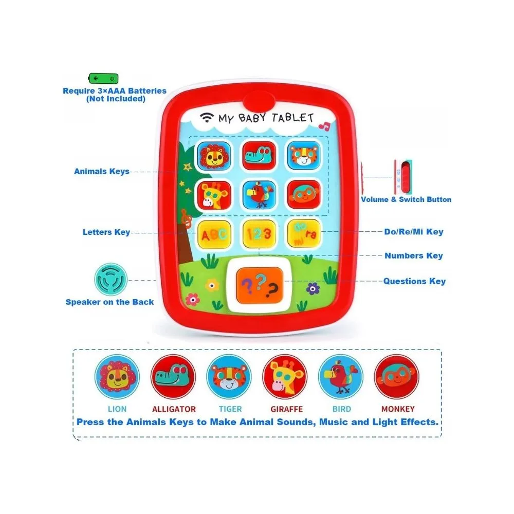 Hola Interactive Learning Tablet for Kids | Musical Educational Toy with Lights & Sounds - Image 6