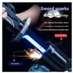 RGB LED Light Katana Sword Toy | Multi-Color Glowing Lightsaber with Sound, Smoke & Spark | Rechargeable | Age 14+ - Image 9