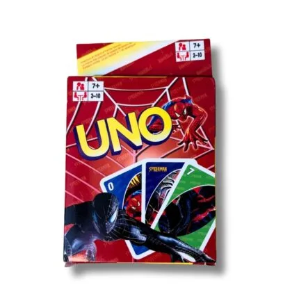UNO Spider-Man Card Game | Superhero Theme Family Card Game | 2–10 Players | Age 7+