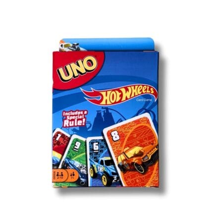 UNO Hot Wheels Card Game | Racing Theme Family Card Game | 2–10 Players | Age 7+