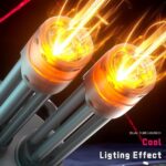 Double Barrel Electric Water Gun Blaster | Flame Light Gatling Pichkari | 1 Player | Age 6+ | Holi Play - Image 3