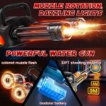 Double Barrel Electric Water Gun Blaster | Flame Light Gatling Pichkari | 1 Player | Age 6+ | Holi Play - Image 5