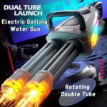 Double Barrel Electric Water Gun Blaster | Flame Light Gatling Pichkari | 1 Player | Age 6+ | Holi Play - Image 4