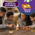 Hankman Glow Magnetic Hangman Word Game | Glow-In-The-Dark Travel Toy | Word Guessing Puzzle for Kids 6+ - Image 3