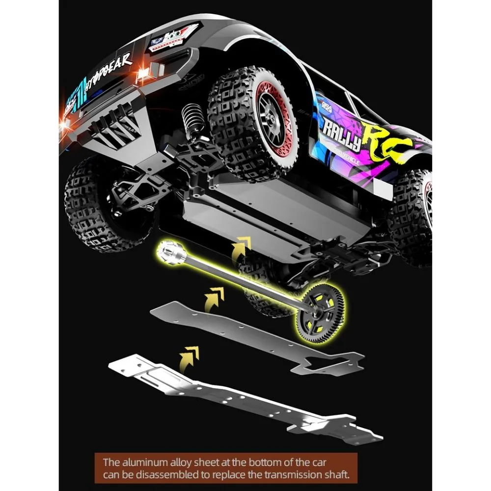SUCHIYU Rally RC Car 1:16 | High-Speed 4WD Off-Road Racing Car | 1 Player | Age 8+ | 20 Min Play ( Black) - Image 4