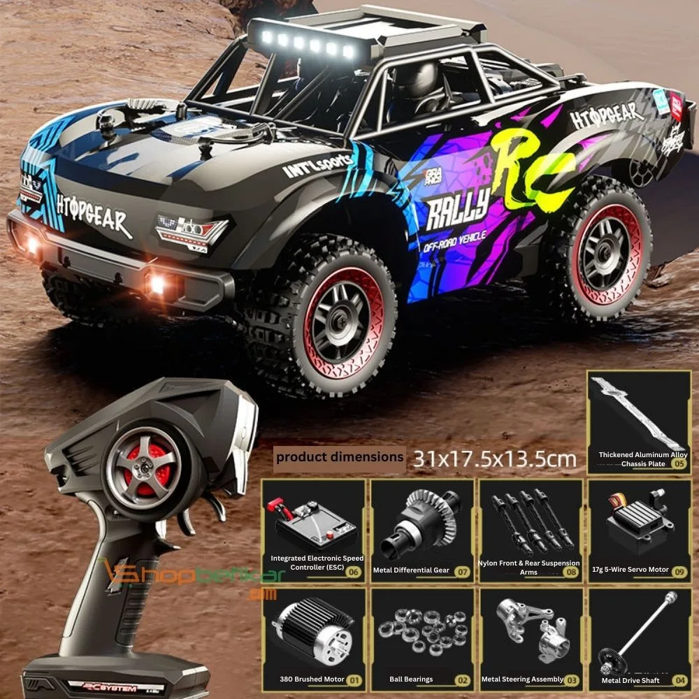 SUCHIYU Rally RC Car 1:16 | High-Speed 4WD Off-Road Racing Car | 1 Player | Age 8+ | 20 Min Play ( Black) - Image 2