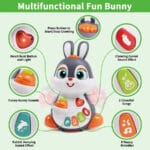Hola Dancing Bunny Toy | Musical Light-Up Moving Rabbit Toy for Kids - Image 9