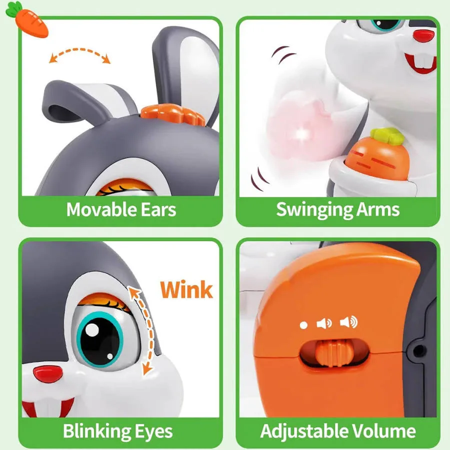 Hola Dancing Bunny Toy | Musical Light-Up Moving Rabbit Toy for Kids - Image 8