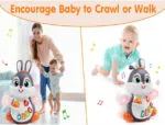Hola Dancing Bunny Toy | Musical Light-Up Moving Rabbit Toy for Kids - Image 5