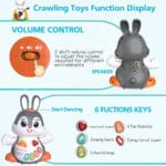 Hola Dancing Bunny Toy | Musical Light-Up Moving Rabbit Toy for Kids - Image 3