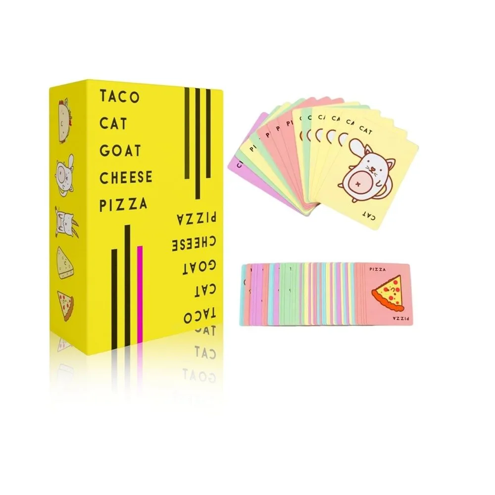 Taco Cat Goat Cheese Pizza Card Game – Hilarious Family & Adult Party Game | 2-8 Players