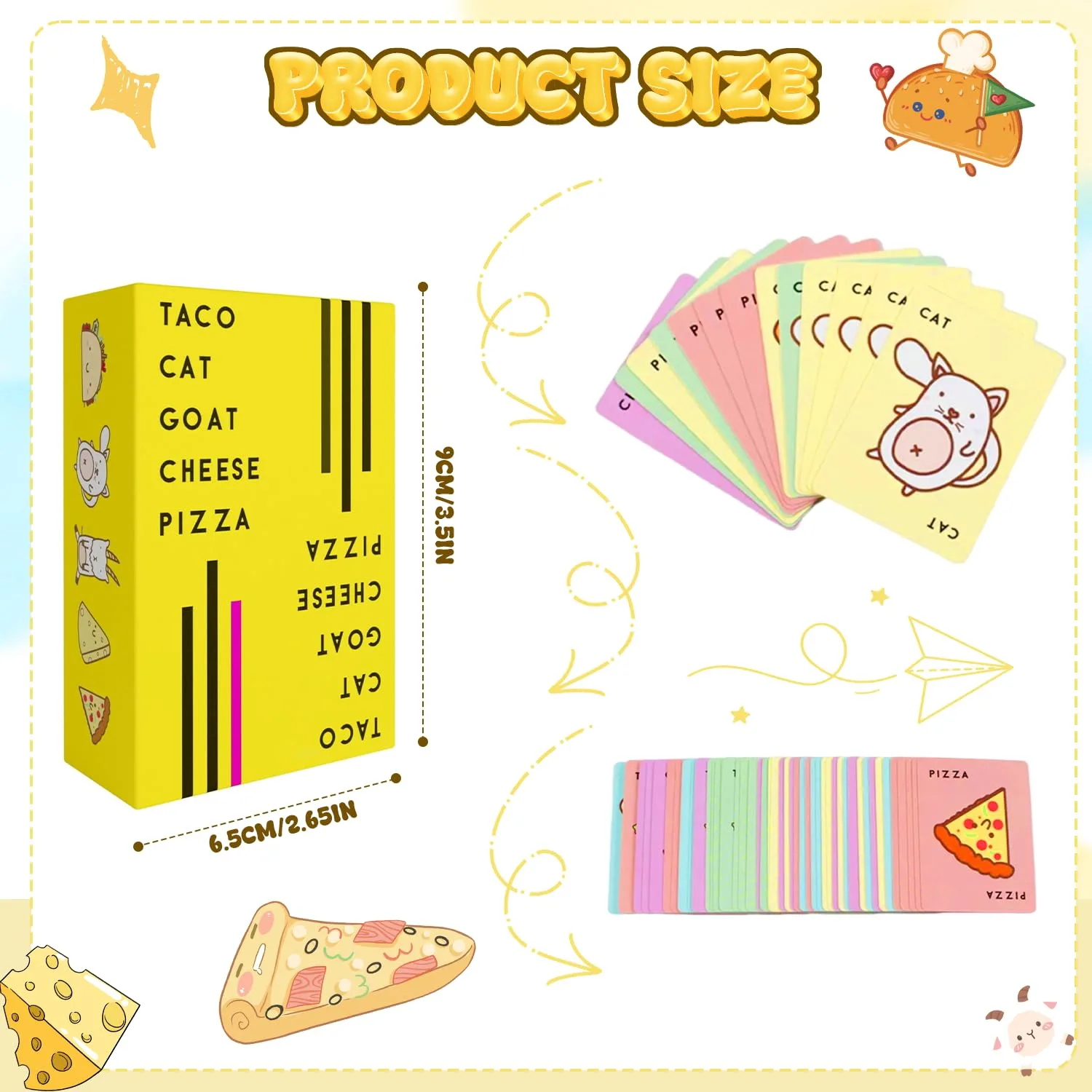 Taco Cat Goat Cheese Pizza Card Game | Naughty Cards Games for Adults | Fun Card Games for Kids Ages 7+, 2-8 Players - Image 3