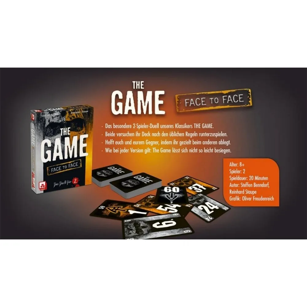 The Game: Face to Face Card Game | Competitive Strategy Card Game for Two Players | Age 8+ - Image 2