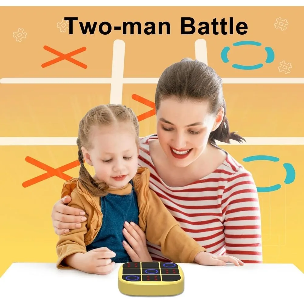 Tic Tac Toe Bolt 4-in-1 Electronic Handheld Game | Rechargeable Memory & Puzzle Toy | Travel Fun - Image 6