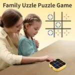 Tic Tac Toe Bolt 4-in-1 Electronic Handheld Game | Rechargeable Memory & Puzzle Toy | Travel Fun - Image 2