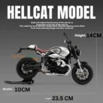 BMW R NineT 1:12 Die-Cast Bike Model | Light & Sound Pull-Back Motorcycle Toy - Image 4