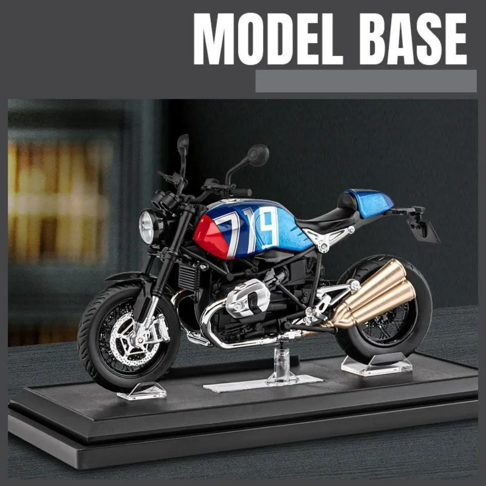 BMW R NineT 1:12 Die-Cast Bike Model | Light & Sound Pull-Back Motorcycle Toy - Image 9