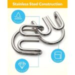 Mind Challenging Metal Wire Puzzle Set | 12 Assorted Brain Teaser Disentanglement Games | Party Favors & Gift Prizes | Age 6+ - Image 9