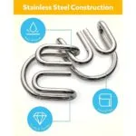 Mind Challenging Metal Wire Puzzle Set | 12 Assorted Brain Teaser Disentanglement Games | Party Favors & Gift Prizes | Age 6+ - Image 9