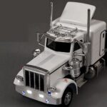 1:32 Alloy American Style Container Truck Toy | Die-Cast Heavy Transport Vehicle with Sound & Light | Detachable Trailer | Age 3+ - Image 5