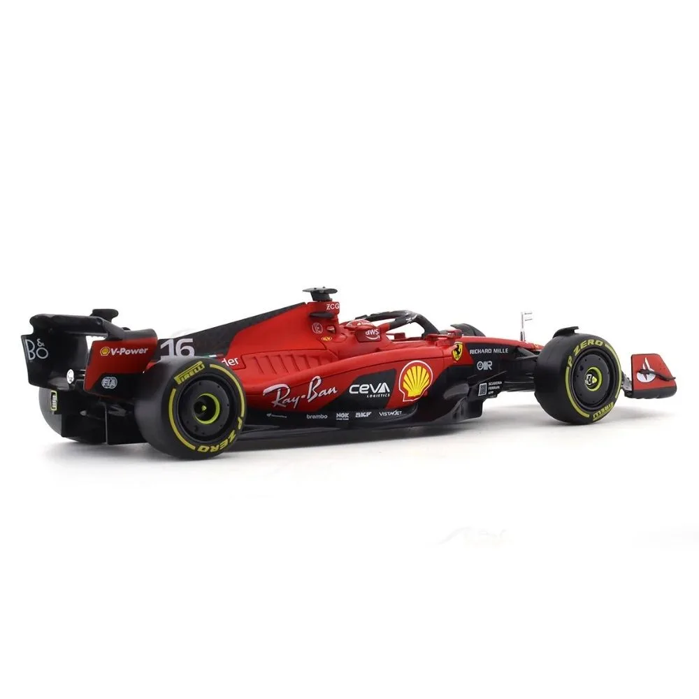 Bburago Ferrari SF23 #16 Charles Leclerc 1:24 F1 Model Car | Licensed Collectible | 1 Display Piece - Image 7