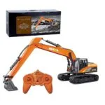 HUINA 1551 1:14 Scale 15 Channel Alloy RC Excavator | Long Arm 2.4G Remote Control Construction Vehicle | Age 6+ - Image 2