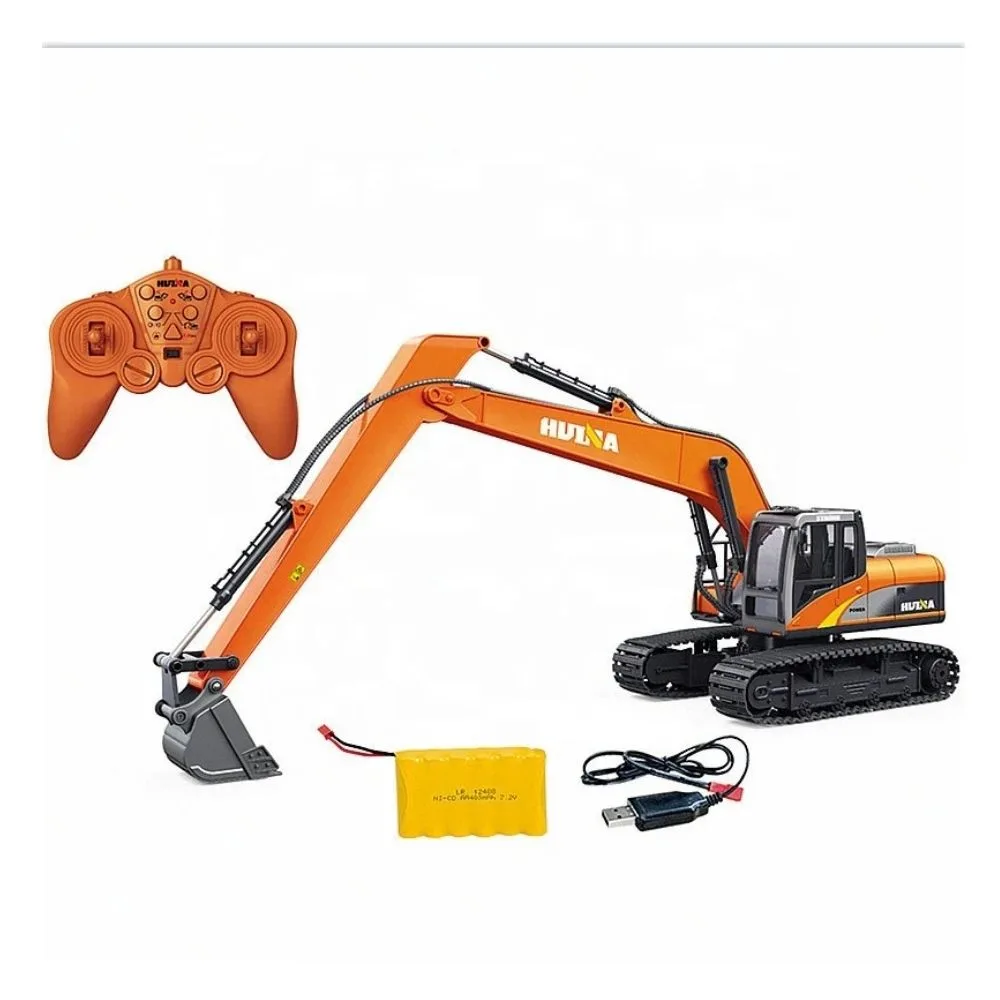 HUINA 1551 1:14 Scale 15 Channel Alloy RC Excavator | Long Arm 2.4G Remote Control Construction Vehicle | Age 6+ - Image 5
