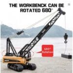 HUINA 1572 RC Crane 1:14 Scale | 12CH Engineering Latticed Boom Crane Truck - Image 12